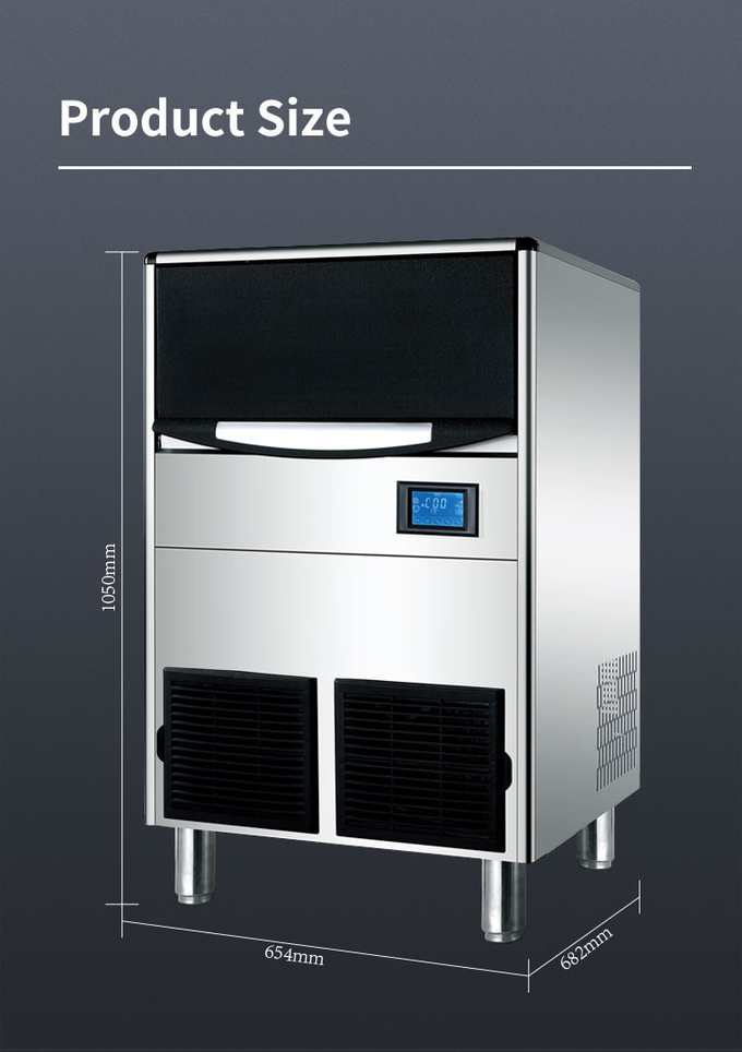 مصنع ODM OEM 100kg 24H LCD آلة صنع الثلج التجارية لمطعم بار مقهى للبيع 7